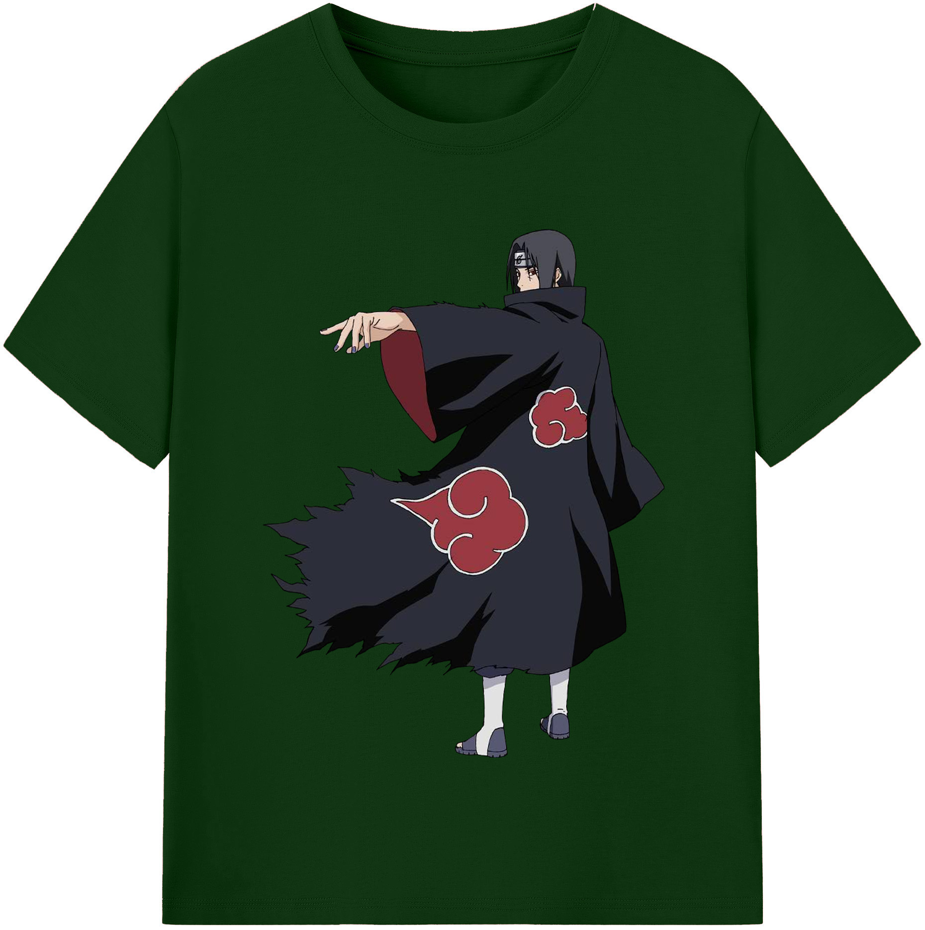 （画像用） NARUTO -ナルト- うちは イタチ Uchiha Itachi 綿100％半袖Tシャツ（フロントプリント）